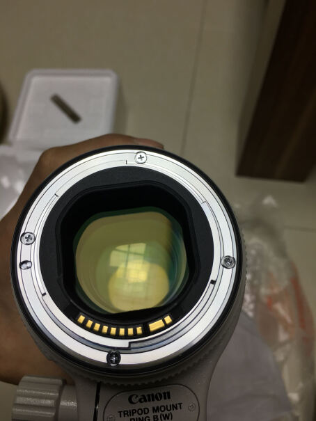 佳能EF 70-200mm f/4L镜头请问购买该镜头是否配有遮光罩？