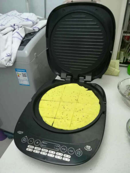 美的电饼铛家用早餐机悬浮双面加热可拆洗高端智能多功能煎烤机这个能煎水饺吗？