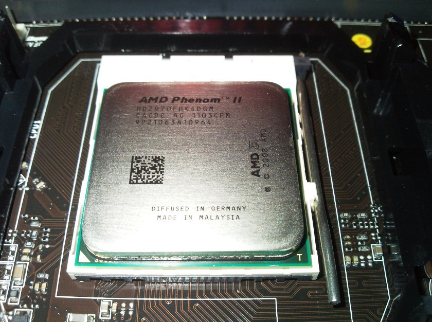 amd phenom ii x4(四核羿龙2代黑盒)970 盒装cpu(socket am3/3.