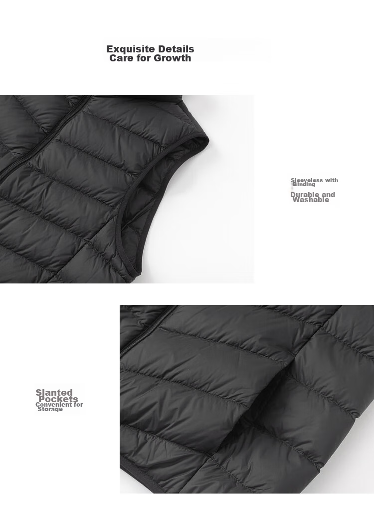 BALABALA Children's Vest for Boys And Girls, down Inner Liner for Autumn And Winter, Warm Undershirt for Kids And Teens, Trendy Style 208424101207 3
