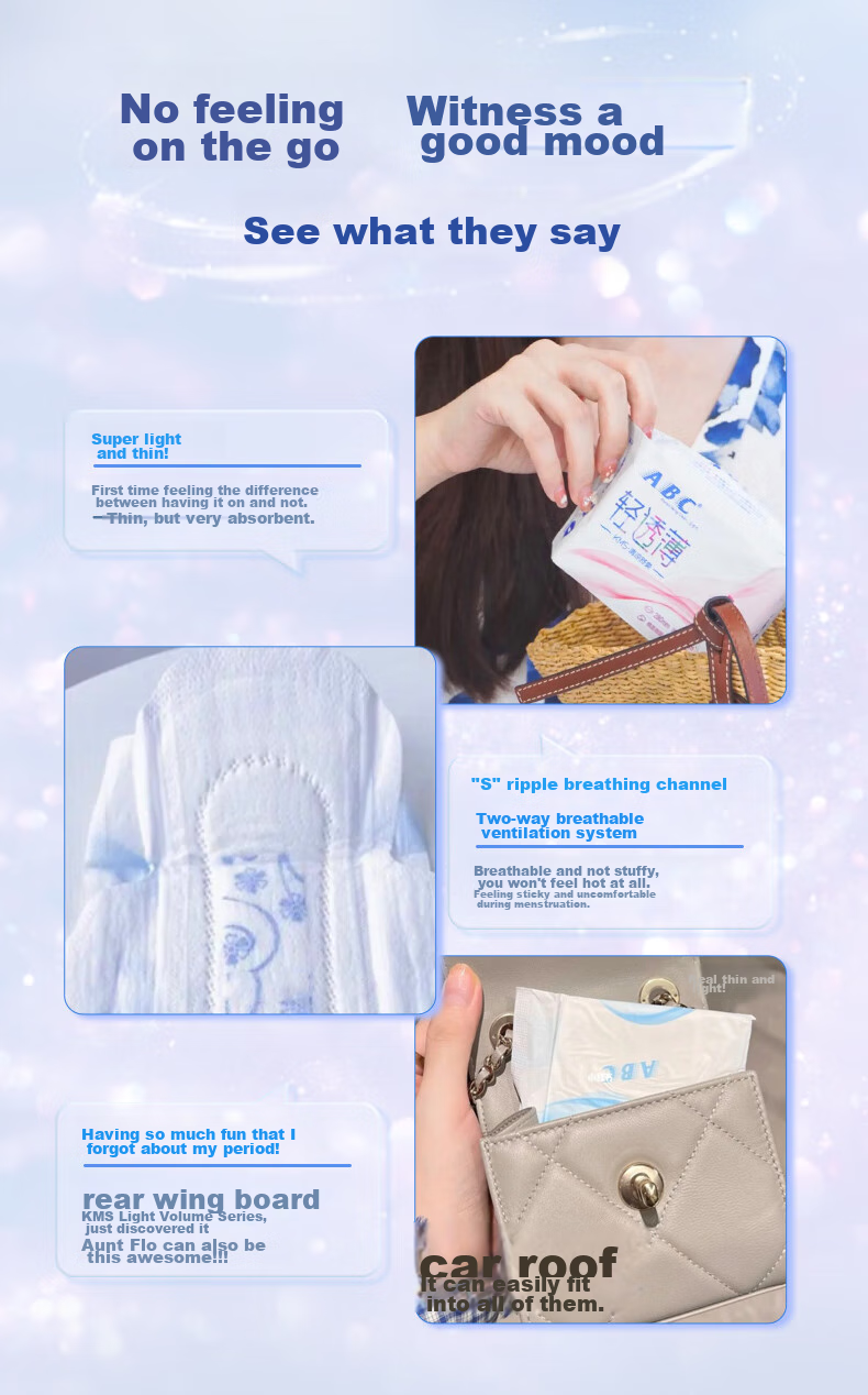 ABC KMS Light And Thin Healthy Formula Ultra-Thin Extended Night Use Sanitary Napkin Set Sold by JD 320mm*9 Pieces 10