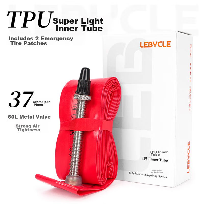 LEBYCLE TPU Road Bike Inner Tube, Ultra-Light Road Bicycle Inner Tube, 700x25c28c23c Tire, GRAVEL Lightweight