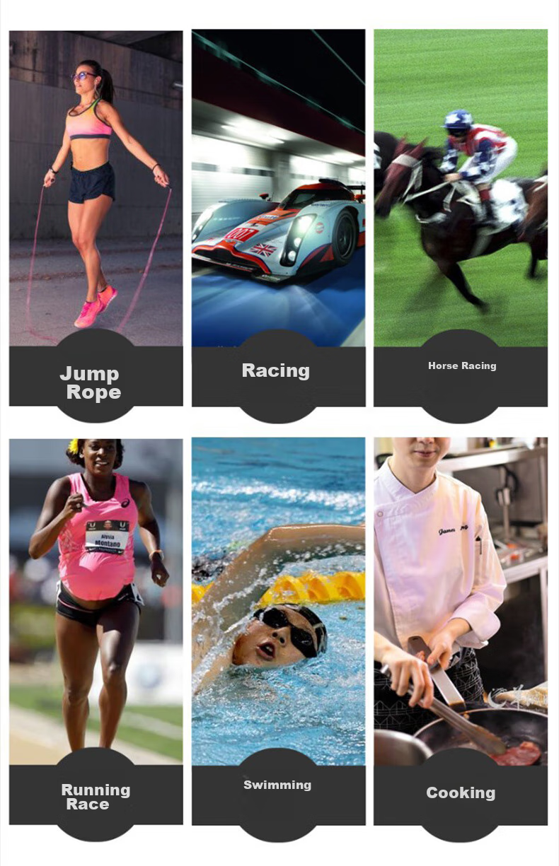 GEDUN Stopwatch, 3 Rows 100 Laps Dedicated Timer for Running, Sports, Fitness, Track And Field, Swimming, Multifunctional 15
