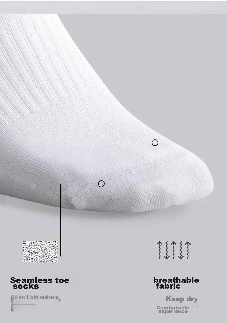 Adidas Sports Long Socks, Autumn And Winter Warm Socks, Versatile Casual Badminton Socks for Men And Women, IC1322, Black, M 5