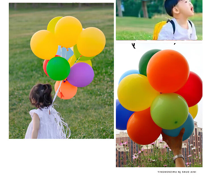 Jiayan Flower Balloon Headband, 10 Pieces, Graduation Party Sports Event Decoration, Birthday Scene Setup Hair Accessory 3