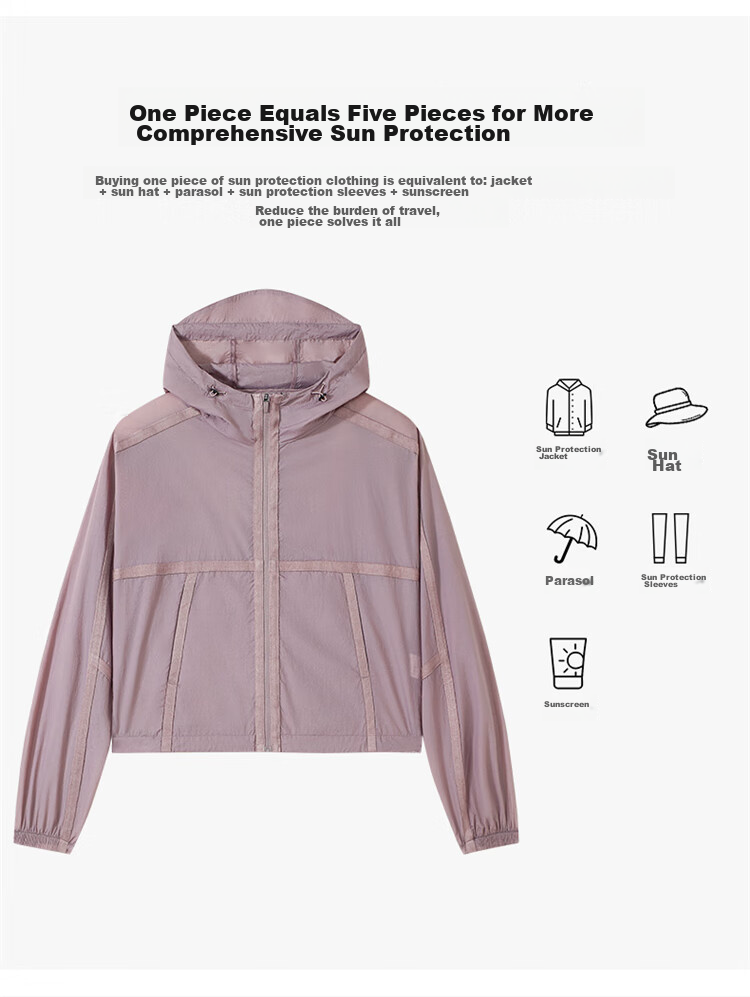 Pioneer Camp Butterfly Breathable Sun Protection Clothing for Women, Summer Outdoor New UPF50+ Sun Protection Garment, UV-Resistant Lightweight Jacket 8