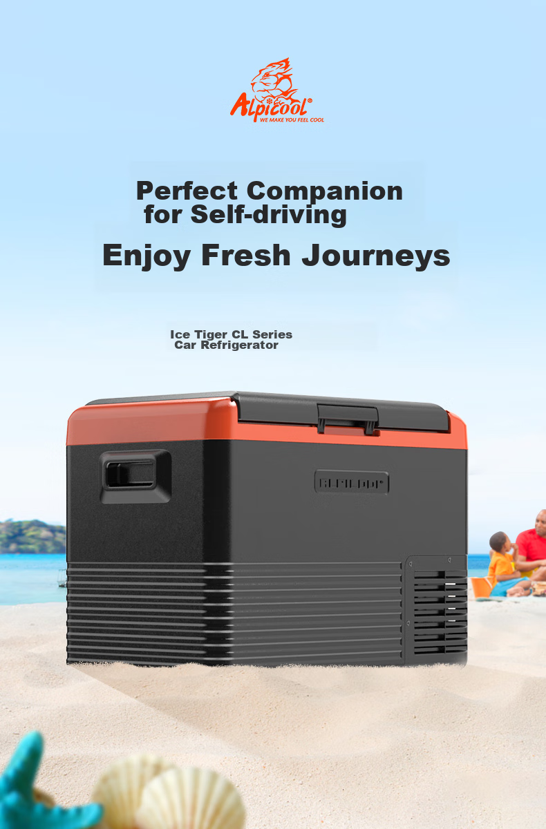Alpicool Compressor Cooling CL40 Car Refrigerator, RV 12V/24V Dual-Use for Car And Home, Freezing And Refrigeration, Large Truck Refrigerator 1