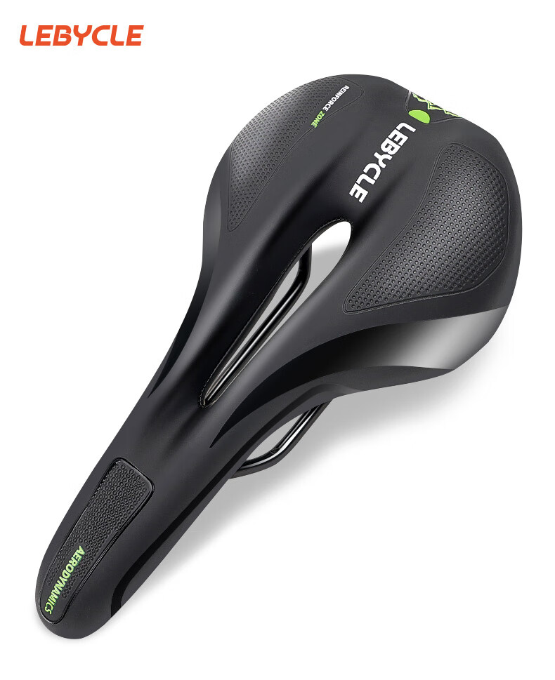 LEBYCLE Mountain Bike Saddle, Road Bike Seat, Exercise Bike Saddle, Comfortable Ultra-Soft Seat Cover, Hollow Breathable PU Waterproof Wear-Resistant Universal Cycling Accessories Equipment Set 1