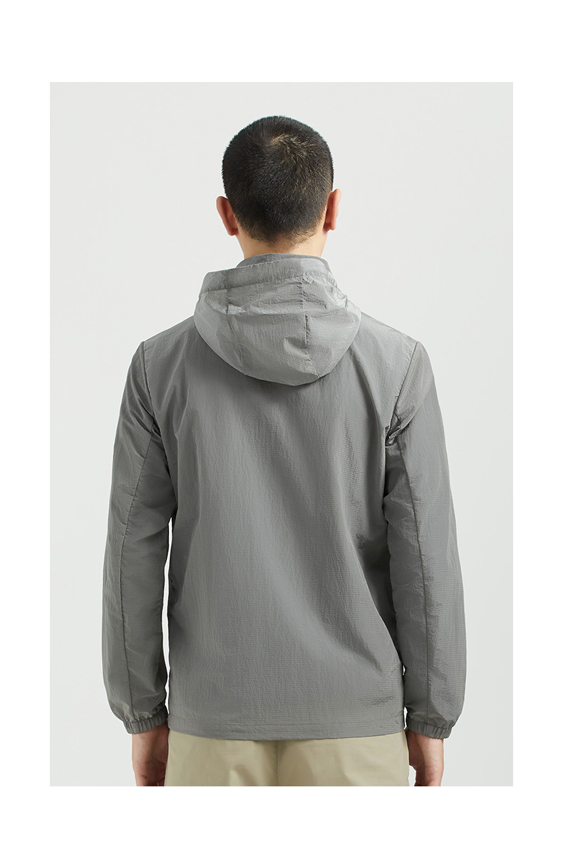 TECTOP Sun Protection Jacket, Men's Lightweight Breathable Hooded Skin Coat, Black M 14