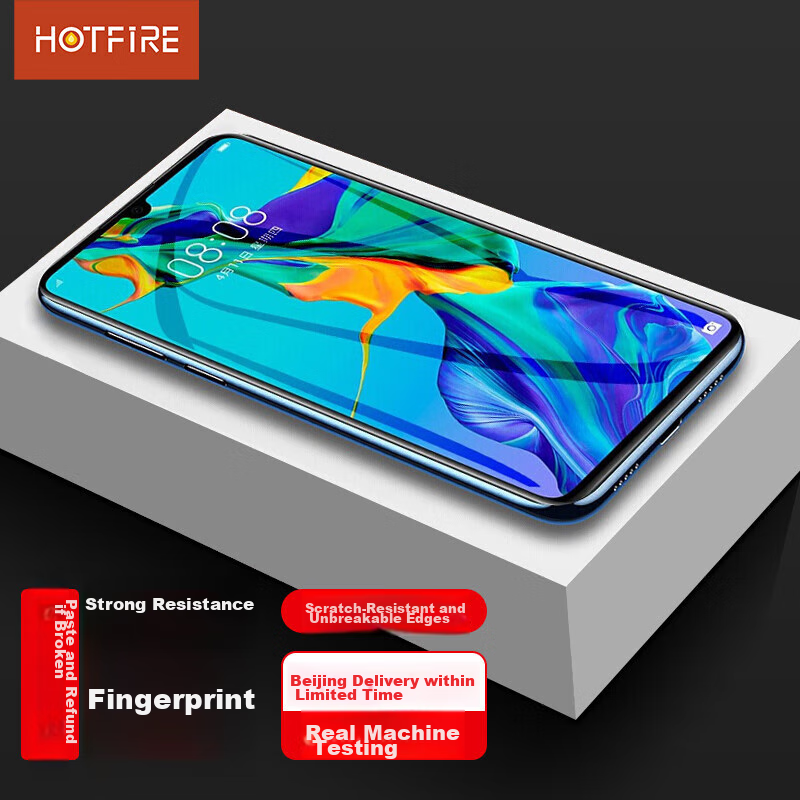 Закаленное стекло HotFire для Huawei P30, полноэкранная защитная пленка, черное