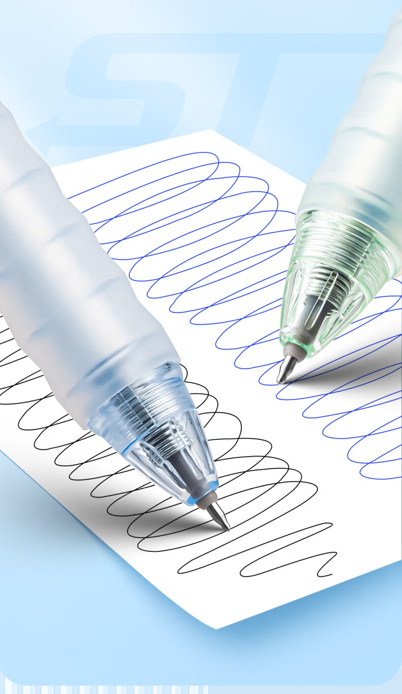 AIHAO Back-to-School Essential 0.5mm Erasable Gel Pen Blue Ink Retractable Student Writing Pen 12-Pack Model 45301 4