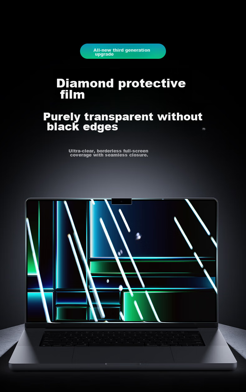 DiyiGongfang Tempered Glass Screen Protector for Apple Laptops, Protective Film for Macbook Air 13/Pro 13 M1/M2 (A2338/2337/2289/2179/2251) 1