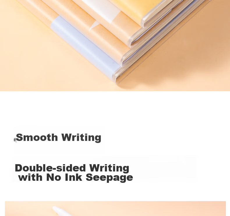 Deli Glue-Bound Notebook, 32K Pages, High-Quality, Self-Glue Binding, 72 Sheets/Book, T3272 Series - National Trend Fengjing, 4-Pack 6