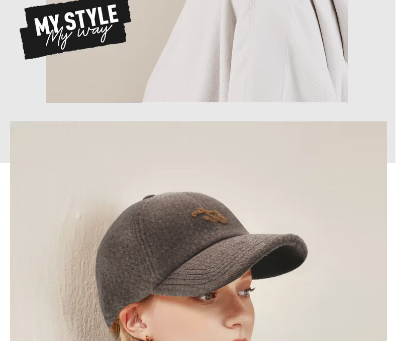 TUCANO Women's Autumn And Winter Fashionable Versatile Thickened Cold-Resistant Baseball Cap, Warm Cotton Hat, Winter Fashionable Beanie 11
