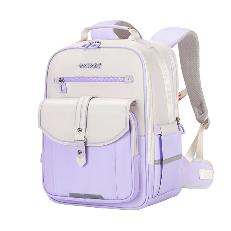 COOLBABY Schoolbag for Primary Students with Cloud-Like Spine Protection And Weight Reduction, for Grades 3-6, Stylish Lightweight Backpack for Boys And Girls
