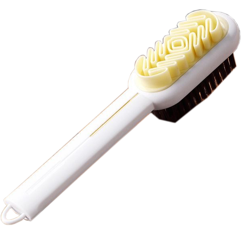 HOUYA Double-Sided Shoe Brush, Household Soft Bristle Cleaning Brush, Multifunctional Suede Brush, Shoe Scrubbing Brush