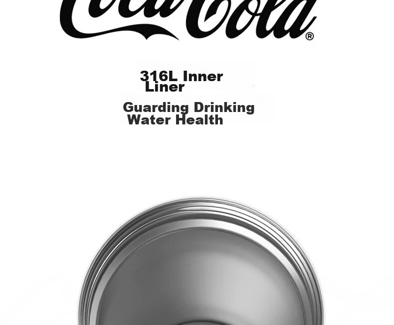 Germ Coca-Cola Collaboration Shining Insulated Water Bottle 500ml, Twilight Black, GE-CK22AW 12