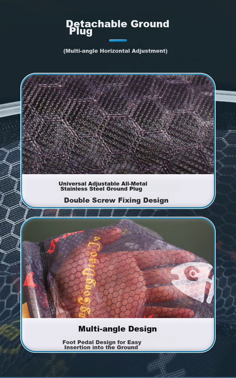 SIMAGO Fishing Net Head, Wild Fishing Competition Quick-Drying Ultra-Light Scoop Net Head, Aluminum Alloy Anti-Snag Dense Mesh Net Bag Head, 45cm 8