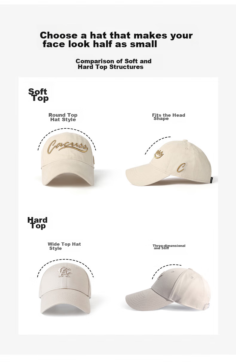CACUSS Women's Embroidered Baseball Cap Spring Cotton Soft Top Visor Hat Mist Blue 5