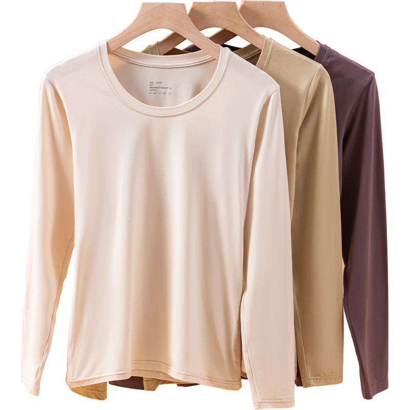 XUEXIMAN Women's Thermal Underwear Set Autumn Winter Fleece-Lined Antibacterial Temperature-Regulating Slim Fit Base Layer Top and Bottom
