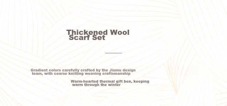 JIUMU Pure Wool Warm Scarf, Hat And Gloves Three-Piece Set for Women, Winter Birthday New Year Gift for Girls, Gift Box Packaging 2