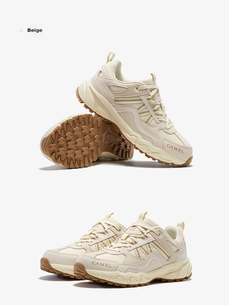 CAMEL [Panlong] Outdoor Hiking Shoes for Men And Women, Cross-Country Running Shoes, Water-Resistant And Non-Slip Trekking Shoes 6784 Size 36 22