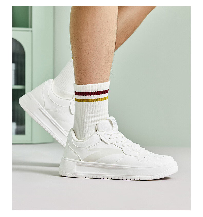 Anta Lightweight Casual White Shoes | Men's Summer White Sneakers Lightweight Versatile Student Sports Shoes 16