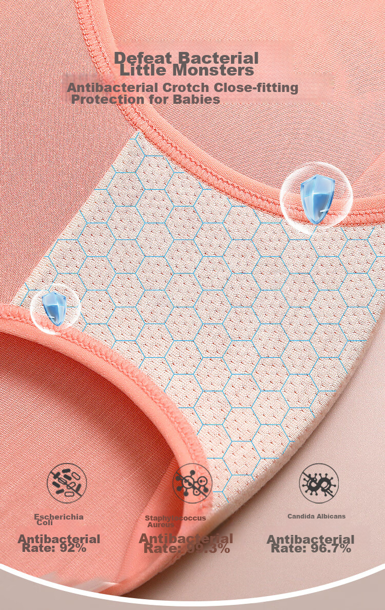 Hodohome Children's Underwear, Girls' 40S Modal, 3A Grade Antibacterial Crotch, Triangle Shorts, for Older Girls, Underpants, 002, 130 3