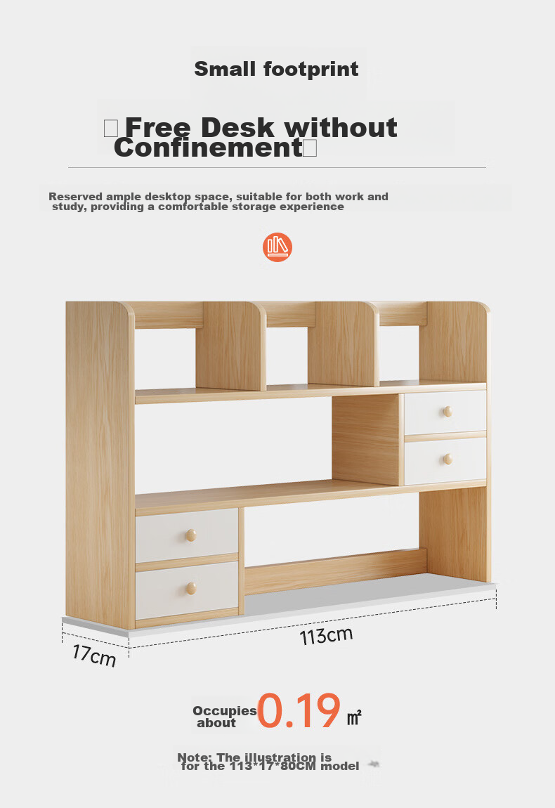 Quanpinwu Desktop Bookshelf, Storage Rack, Office File Organizer, Simple Study Desk Book Holder 3