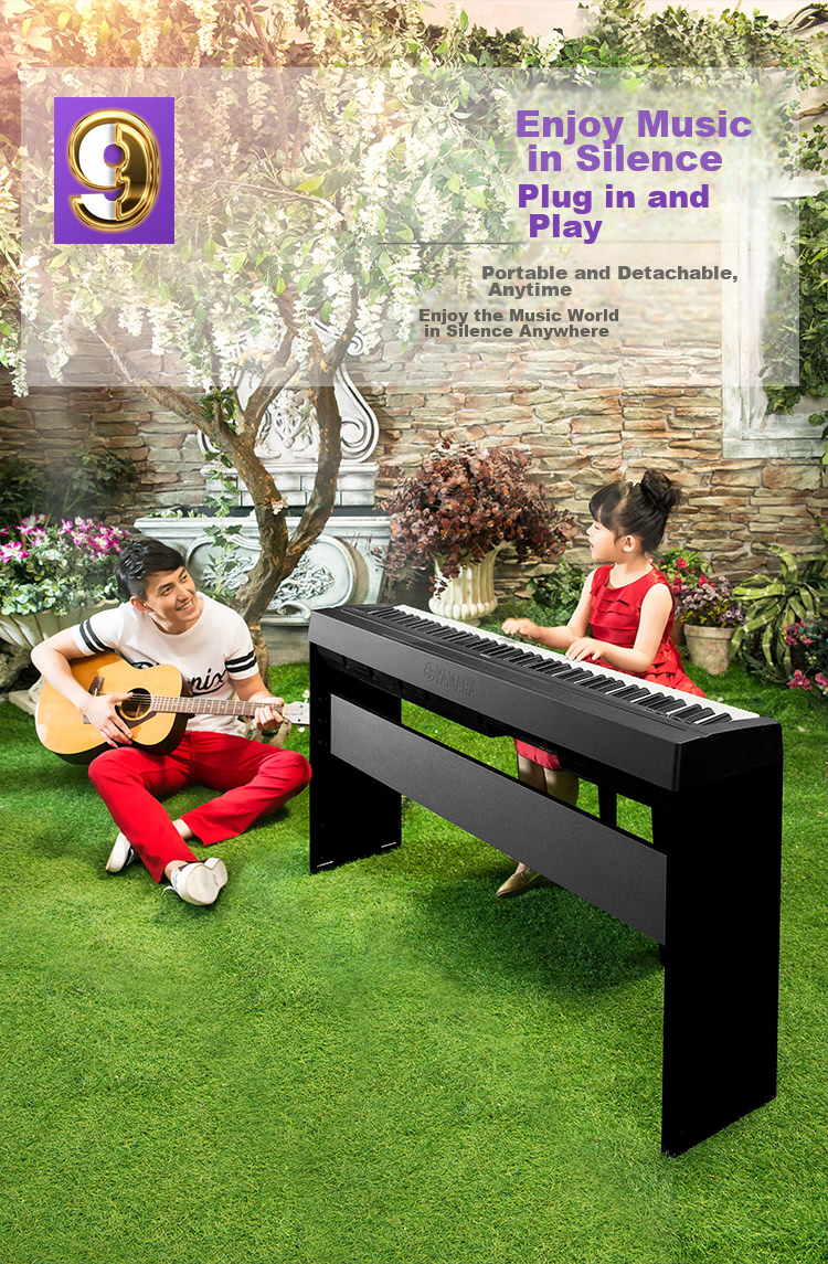 YAMAHA P45 Digital Piano, 88 Weighted Keys, Portable Smart Digital Keyboard for Adults And Children + Accessories 19