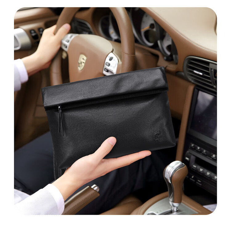 GOLF Shoulder Bag for Men, Top-Grain Leather Crossbody Bag with Multiple Card Slots, Handbag with Dual Use for Phone And IPad, Business Bag for Me 4