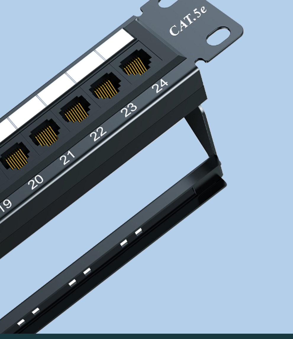 Santuo CAT5e Gigabit Ethernet Patch Panel, 24-Port Gold-Plated Cabinet Rack ST-524 6