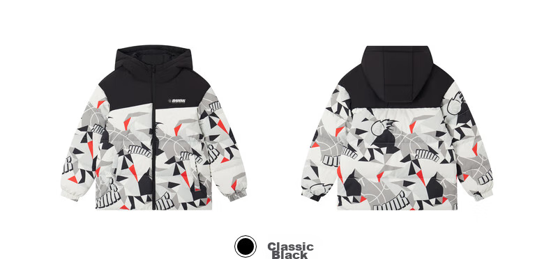 361° Kids Down Jacket 2025 Winter Boys Hooded Thickened Windproof Warm Coat Black 140 28