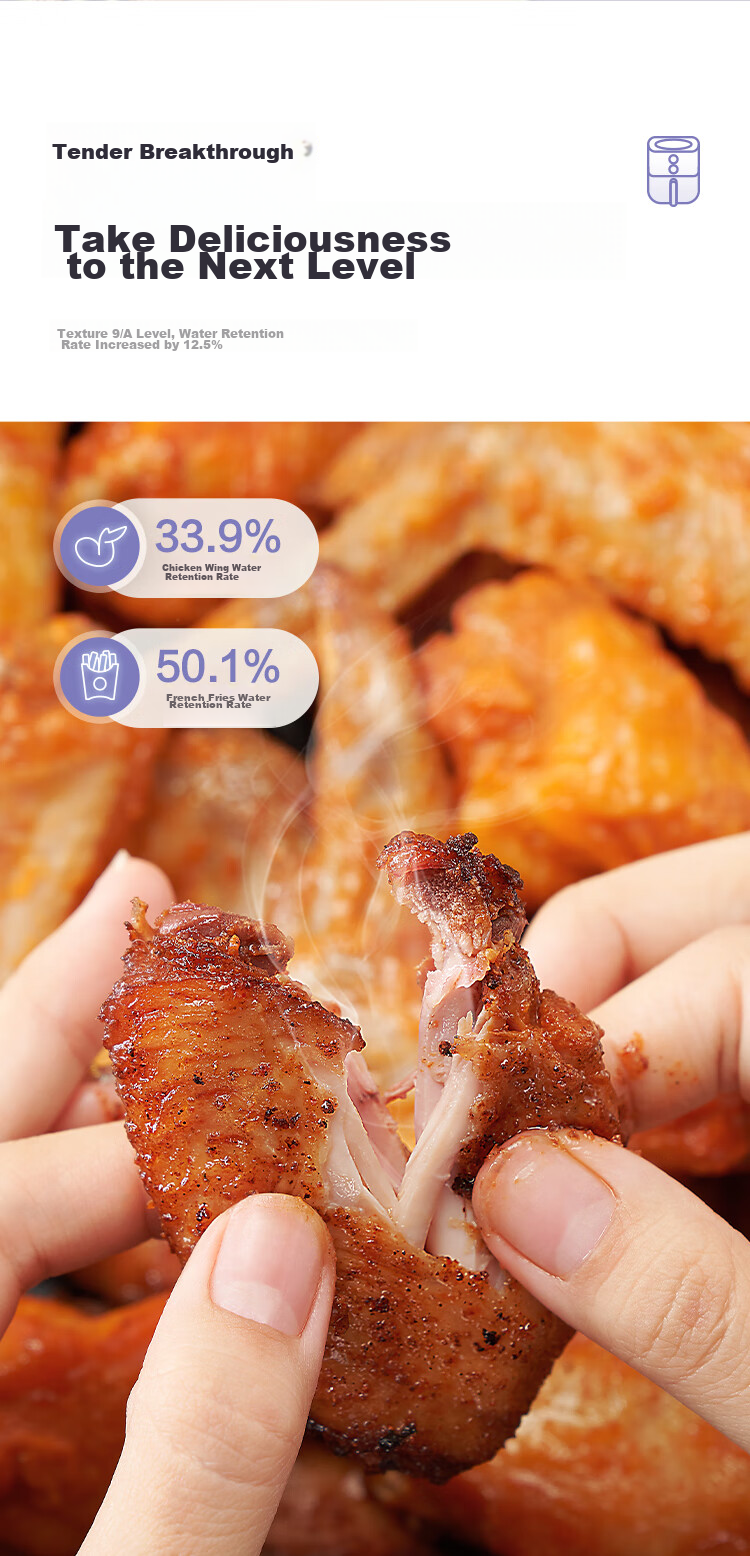 TOSOT Gree Air Fryer, 5L Large Capacity, Precise Temperature Control, Tender Frying, Fully Automatic, Multifunctional, Home Use, Easy to Clean, Oven Air Fryer 0502 2