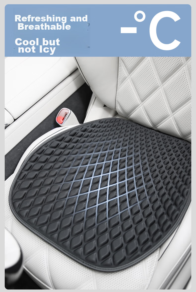 BIMLL Summer Seat Cushion, Honeycomb Gel Ice Pad, Chair Mat, Office Long-Sitting Car Breathable Silicone Cooling Pad, Butt Pad 4