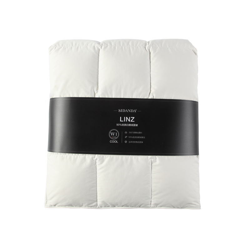 SIDANDA down Comforter, 95% White Goose Down, Washable Class A Fabric, Goose Down Filling 306g, Summer Quilt, 220*240cm