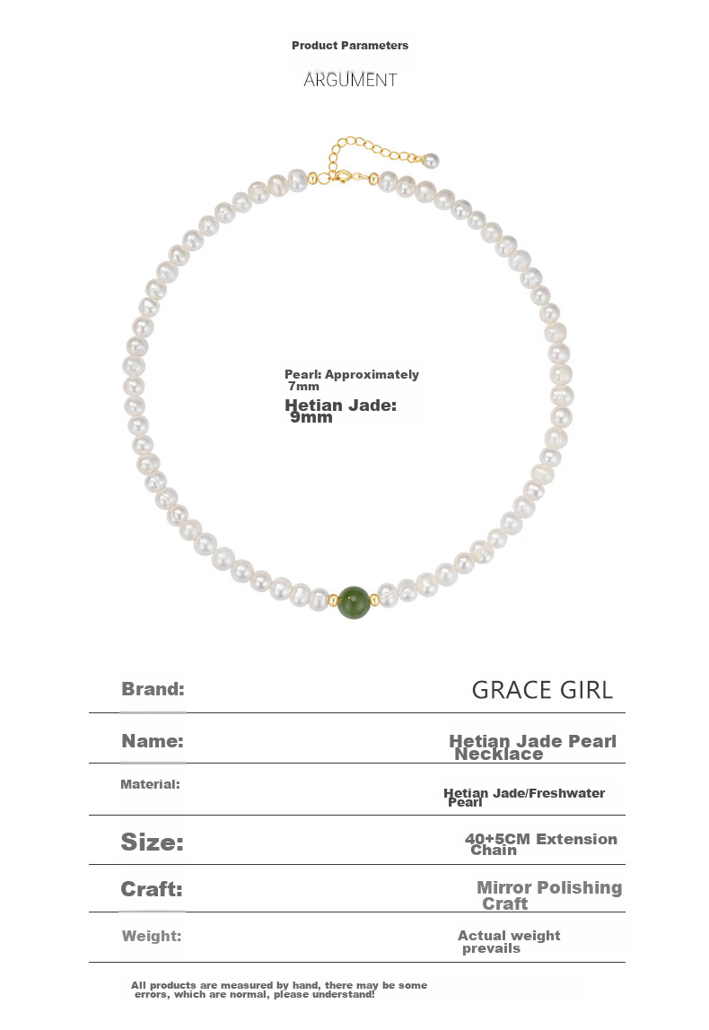 Grace Girl Natural Freshwater Pearl Necklace for Women, Unique Design Fashion Jewelry, Anniversary Birthday Gift for Girlfriend 5