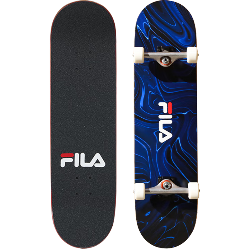 FILA Skateboard for Adults, Teenagers And Children Beginners, Four-Wheel Professional Street Cruising Skateboard, Huanmeng Shijie