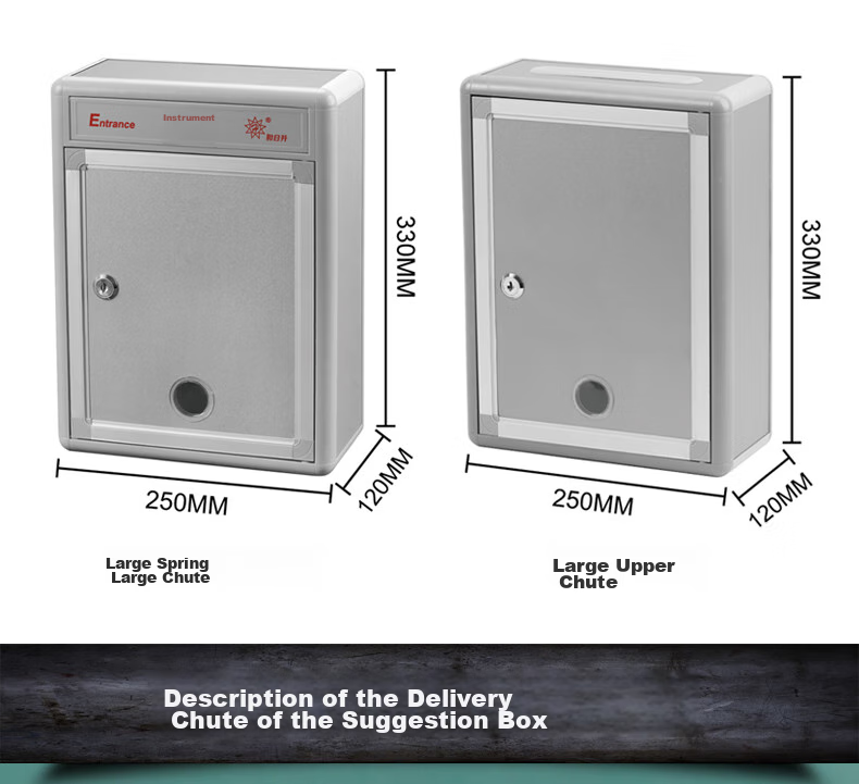 Herisheng Suggestion Box, Complaint Box, Feedback Box, Lockable Wall-Mounted Mailbox, Voting Box, No Drilling Required, Chairman And General Manager Mailbox, Customizable Reporting Box RS-834 7