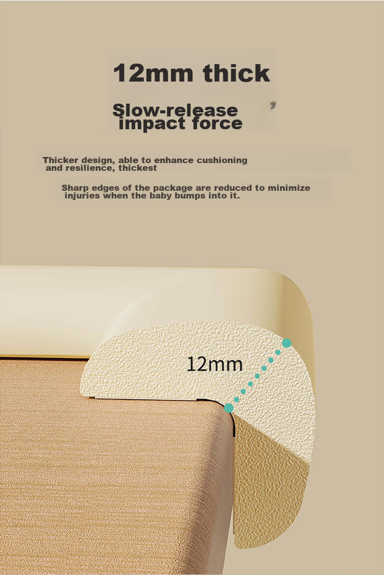 Baoshi Children's Corner Guards, Table Edge Protectors, Anti-Collision Cushions, L-Shaped Baby Safety Corner Guards, Anti-Bump Protectors, Set of 6 3