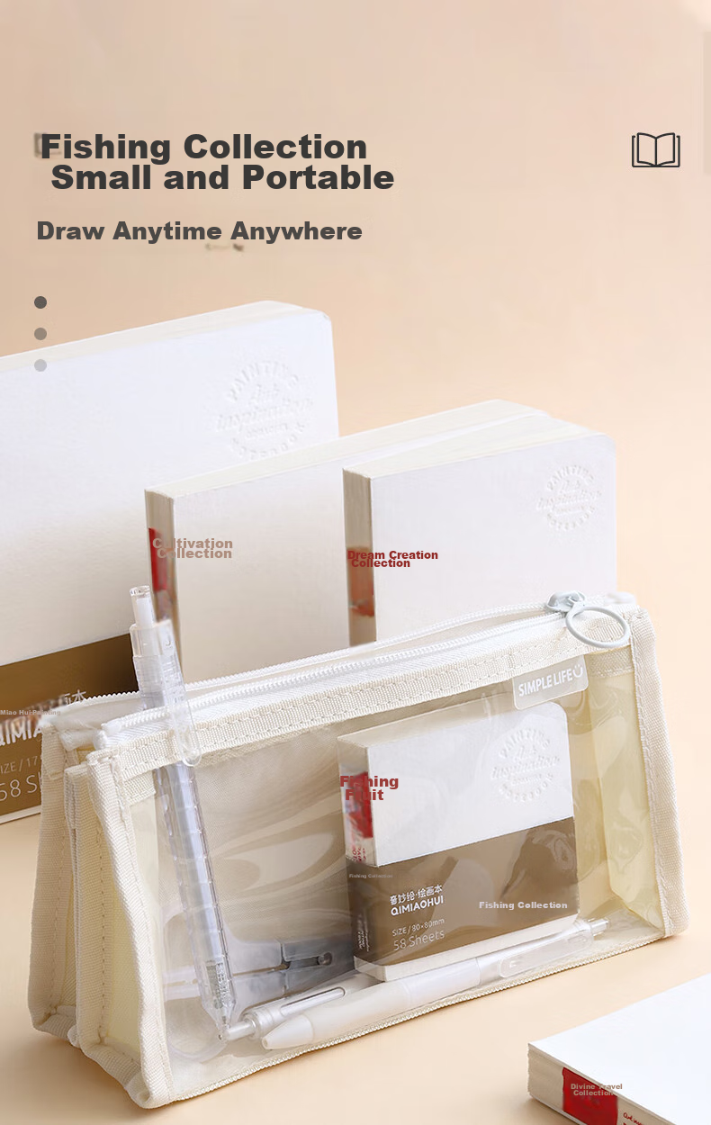 DiLe Fishing Collection, Wonderful Drawing Sketchbook, Flip Book, 200g Extra Thick Acrylic Marker Paper, Compact And Portable DIY Pocket Notebook, LG-24486 5