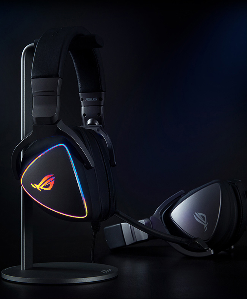ROG Spherical Gaming Headset Over-Ear Headphones with 7.1 Surround Sound, Wired No-Lag USB/Type-C Switch Headphones, AI Noise-Cancelling Microphone, Compatible with Tri-Band Actio 25