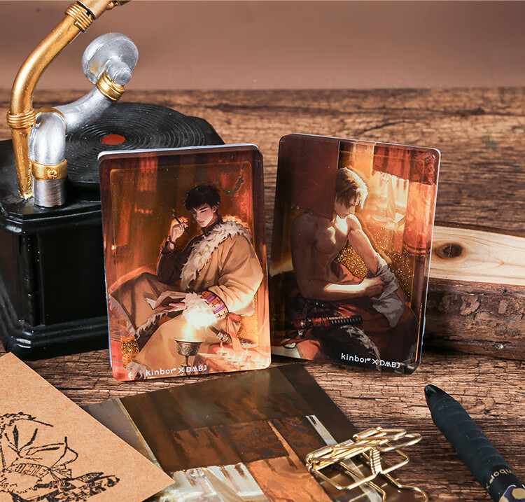 Kinbor Zhang Qiling's Grave Robbers' Chronicles Children's Acrylic Fluorescent Sand Stamp Gift Box, Journal Diary DIY Decoration Stationery Gift, Anime-Style Guzi DT57474 8