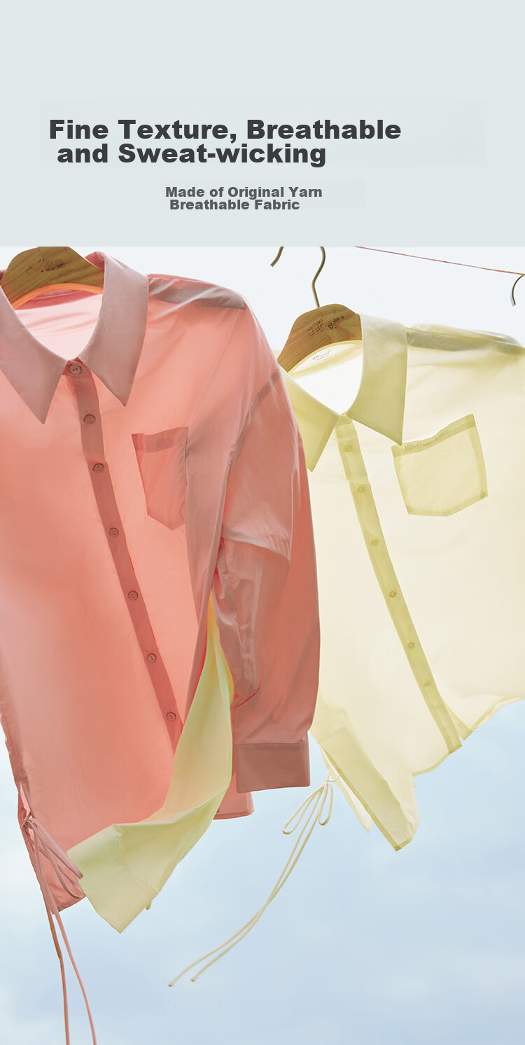 INMAN UPF100+ Sun Protection Shirt for Women, Summer Fashion Blouse Jacket, Bean Green Color, Size L 17