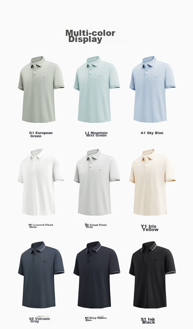 Hodo [Lin Gengxin's Style] Modal Silk Short-Sleeve Cool-Feeling Antibacterial Polo Shirt, Collared T-Shirt 11