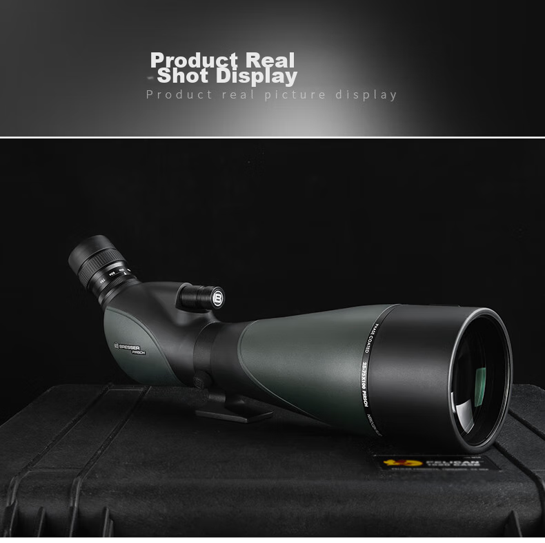 Bresser Zhengtu 25-75x Large Aperture Monocular High Magnification High-Definition Low-Light Night Vision Birdwatching Telescope, Professional Grade Waterproof Telescope 17