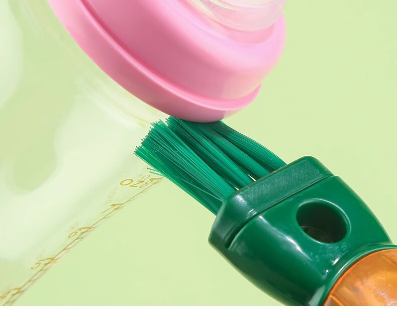 PINYU Cup Brush Cleaning Tool Four-In Long Handle Silicone Bottle Brush Water Cup Mouth Tea Cup Thermos Cup Gap Straw Brush 7