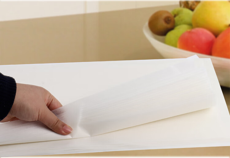 BJ Silicone Paper Oil-Absorbing Paper, 42*24cm, Oven Baking Air Fryer Liner, Baking Paper, White, 100 Sheets 9