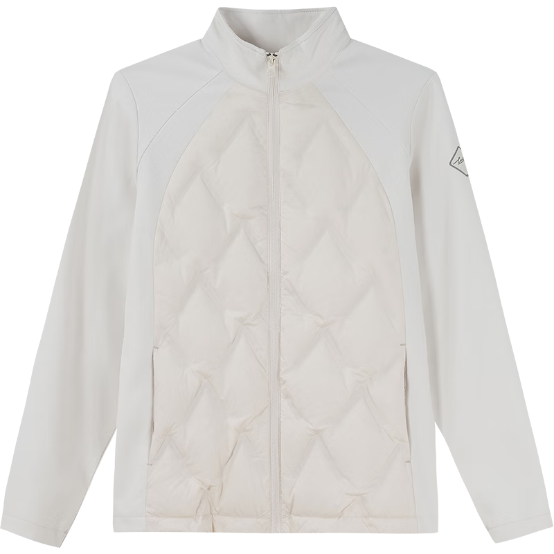 TECTOP Outdoor Lightweight down Jacket, Slim Fit, Warm down Coat, 2347234YR, Women's Style, Pure Moon White, Size L