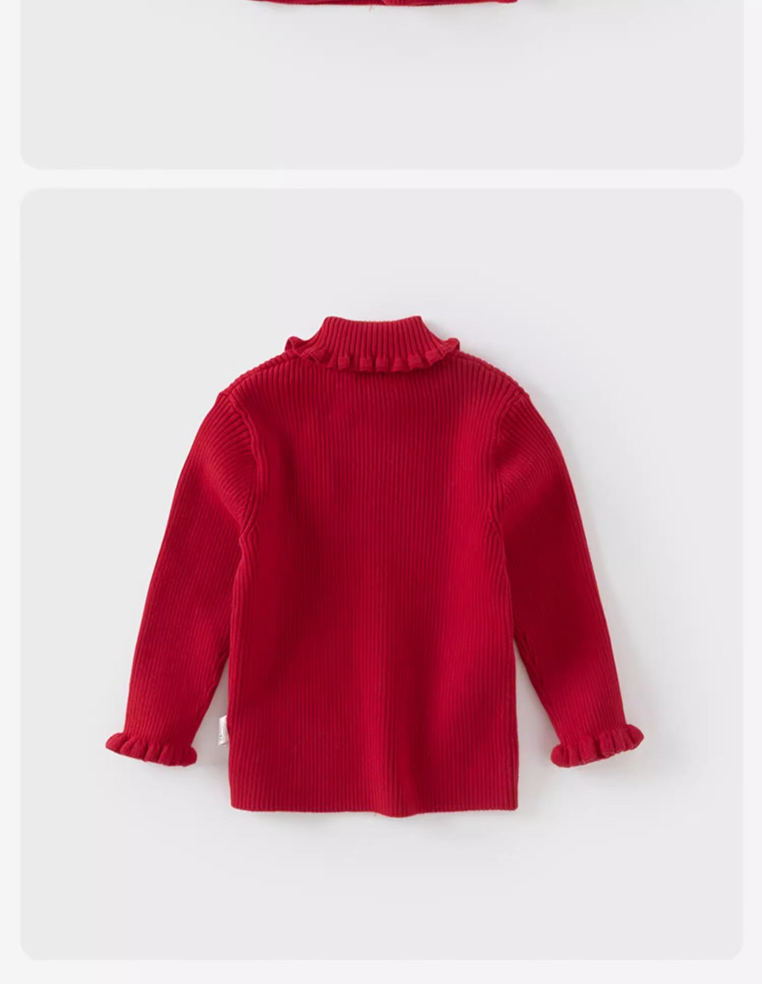 DAVE & BELLA Autumn Winter Girls Turtleneck Sweater Children's Stylish Knit Pullover New Year Top 4
